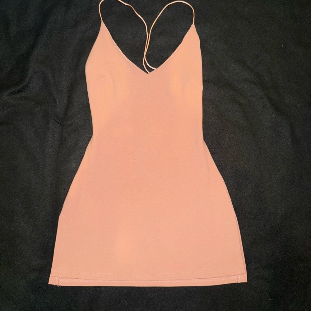 Elegant Pink Slip Dress